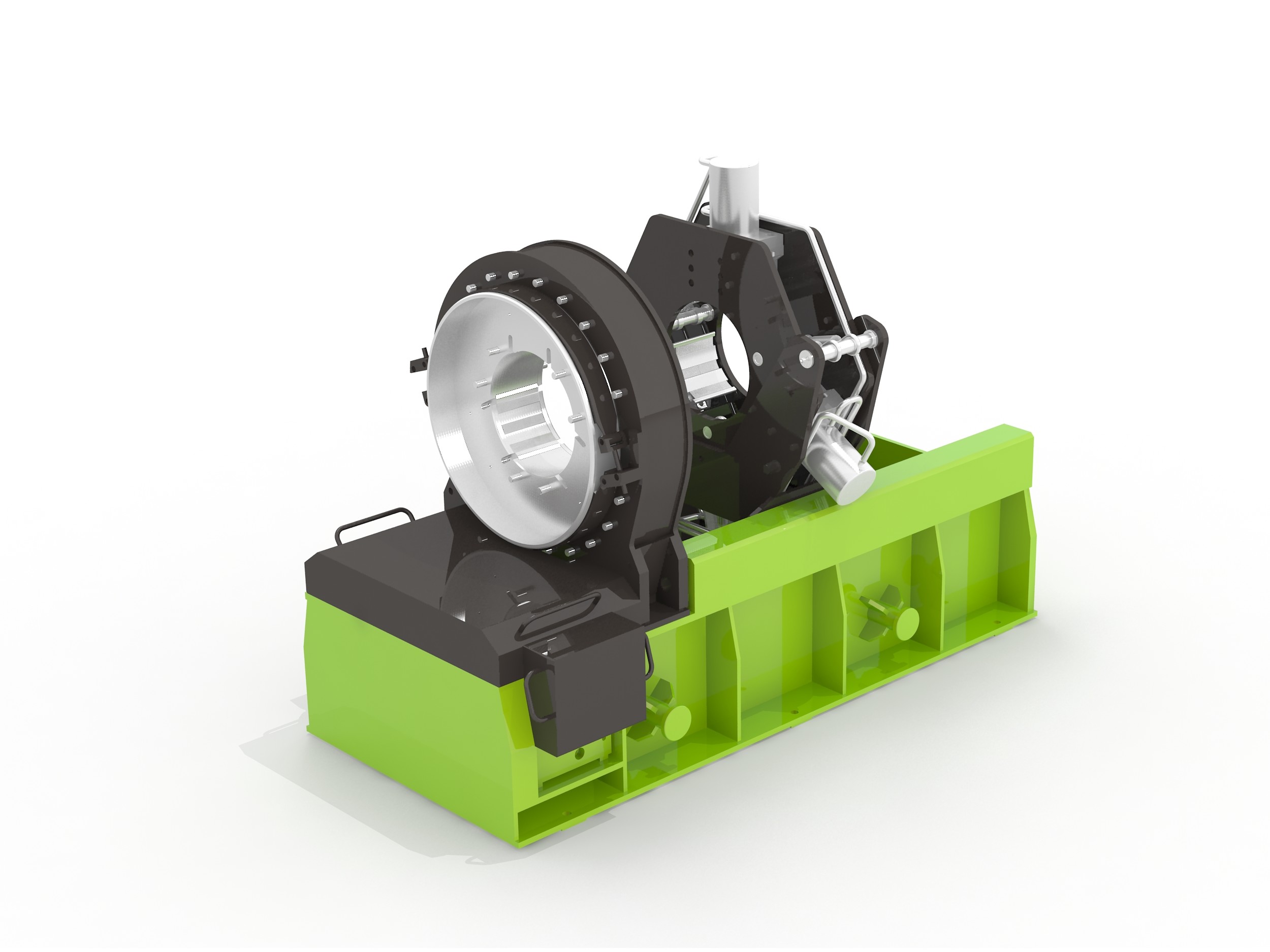 鋼管接箍擰扣機裝置